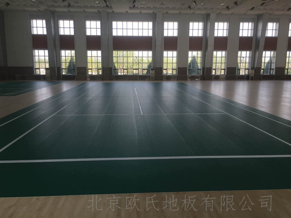 寧夏銀川體育運動地板：銀川消防總隊培訓(xùn)基地室內(nèi)體育館運動木地板案例