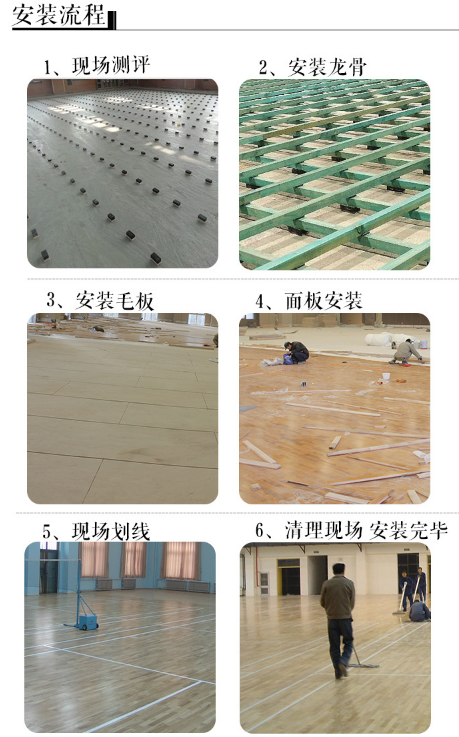 室內籃球場地板的做法