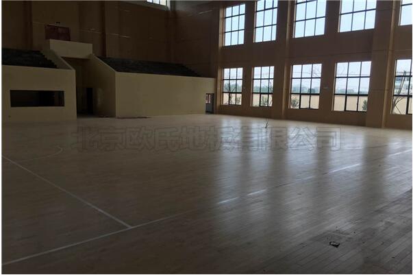 福州雷甸鎮中心小學籃球館木地板案例-3