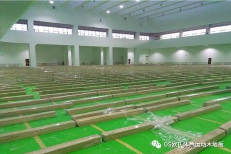 寧夏石嘴山星海中學體育木地板案例