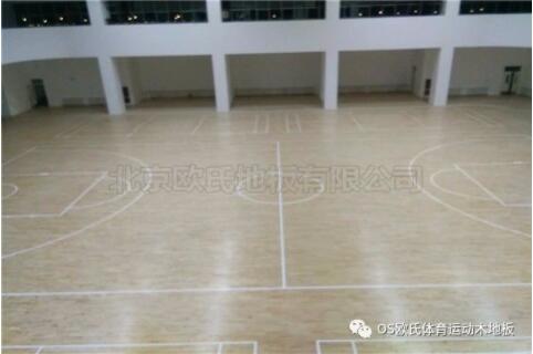 寧夏石嘴山星海中學體育木地板案例