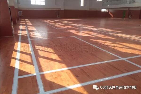 江蘇常州溧陽市南渡鎮體育館運動木地板案例